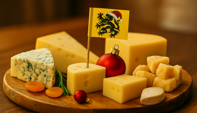 Vlaamse kazen in kerstsfeer